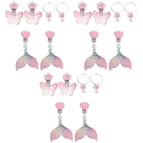 Pcs girl earrings childrens - pcs,