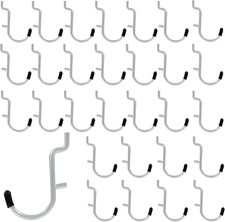 30Pcs Metal Pegboard J Hooks