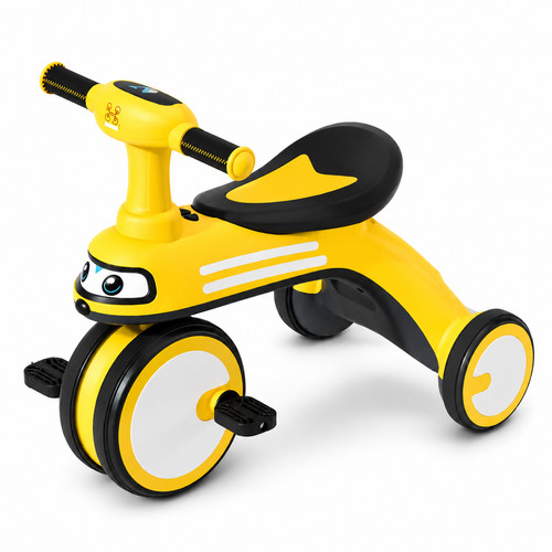 Kids ride tricycle - on,