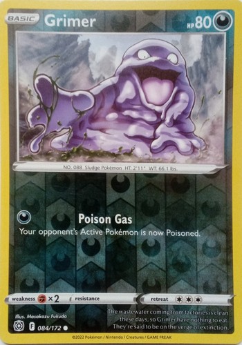 084 172 grimer reverse - 084/172, holo