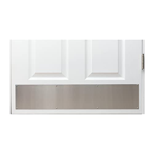 Stainless door kick plate - stainless, 6"