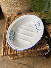 Vintage Hadida Blue Wave White