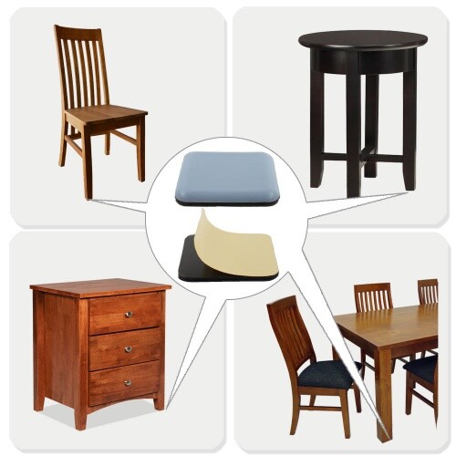Square ptfe furniture glides - ptfe,
