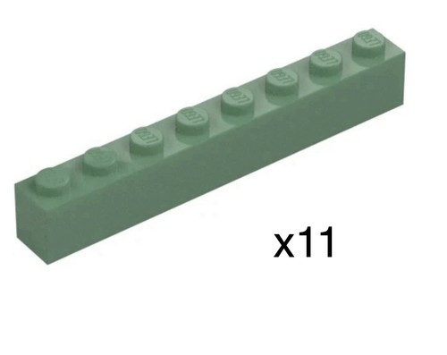 Lego 3008 sand green - green, brick