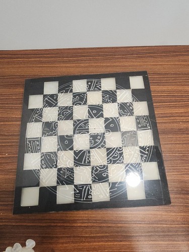 Marble chess set hand - set, hand-carved