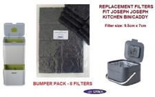 Replacement Bin Filters Fit Joseph Joseph Stack Food Waste 4LCaddy Active Carbon