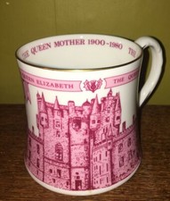 Coalport China Ltd Edition Mug Celebrating the 80th Birthday of The Queen Mother