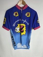 Safetti Cycling Jersey Team Z 1/4 Zip | Men's | Blue/Pink/Yellow | Medium | Rare