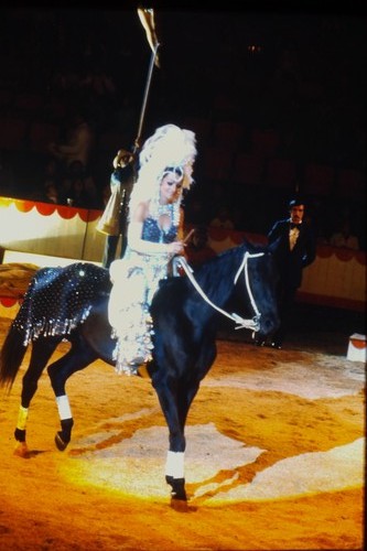 1970s circus showgirl - circus, in