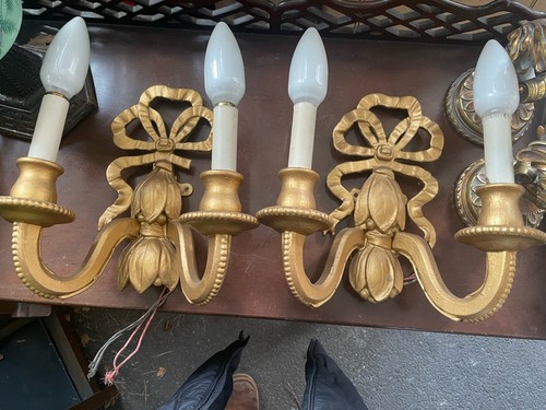 Pair french wooden - of,