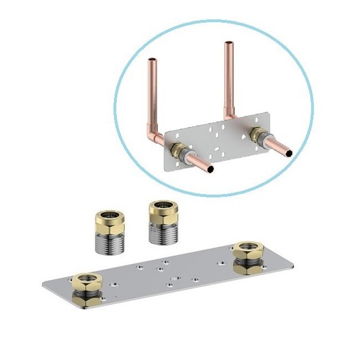 Shower plate 150mm concealed - plate,
