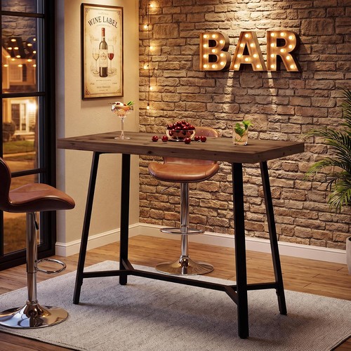Solid wood bar - wood, table