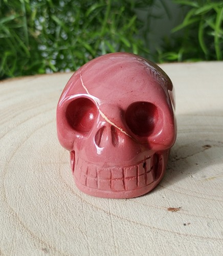 Mookaite jasper crystal skull - ,