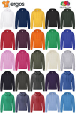 FRUIT OF THE LOOM Felpa con Cappuccio in Cotone Interno Felpato Tasca FR622080