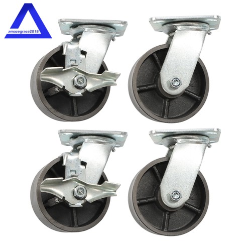Industrial casters set - 5"×2", casters-
