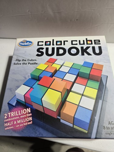 Color cube sudoku puzzle - color,