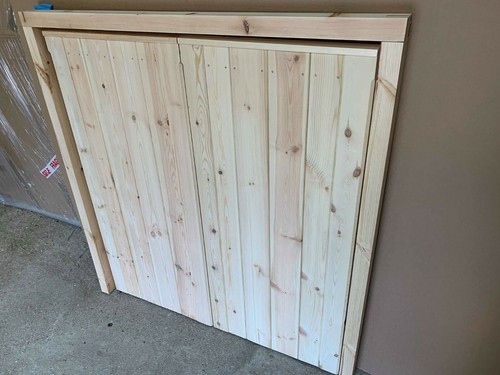 Side hinged hung timber - side, wooden