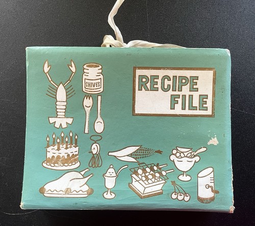 Vintage recipe file - recipe,