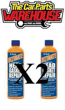 TWO ULTIMATE K-SEAL PERMANENT HEAD GASKET REPAIR RUST PROTECTION 472ML KSEAL x2