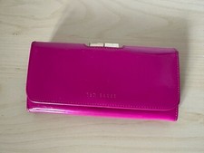 Ted Baker Wallet Purse Leather Purple Pink