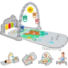 Baby Activity Gym Rack Musical Newborn Piano Keyboard Crawling Blanket Play Mat.