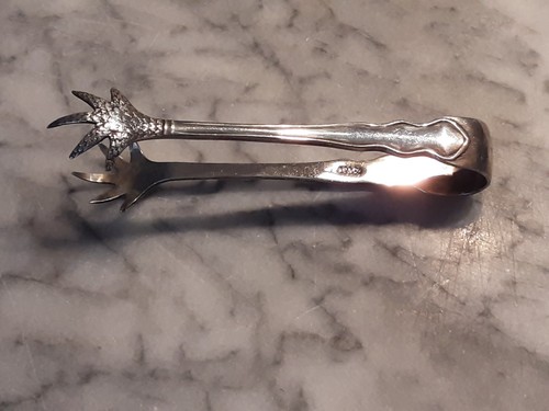 Vintage silver plate tongs - vintage,