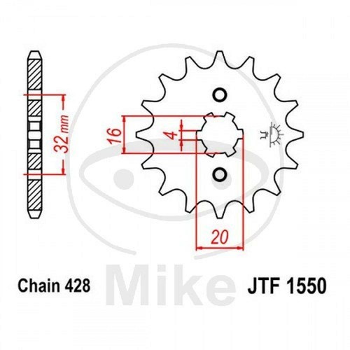 Sprocket z14 428 726 - 428, for