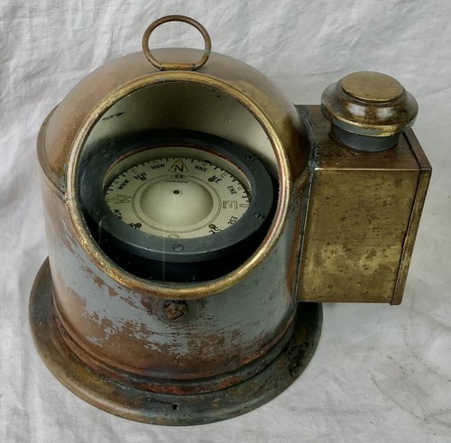 Vintage boat compass - boat, binnacle