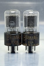 2x BRIMAR 6SN7GT Valves Tubes