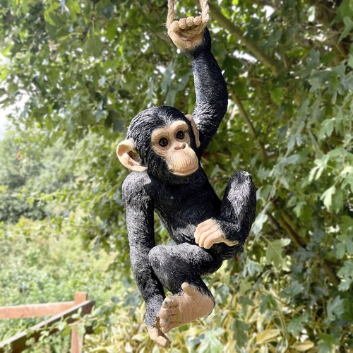 Hanging monkey sculpture tree - hanging,