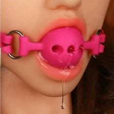Lockable Bondage Ball Gag Open