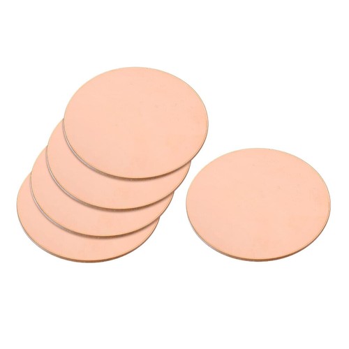 Solid pure copper discs blanks - pure,