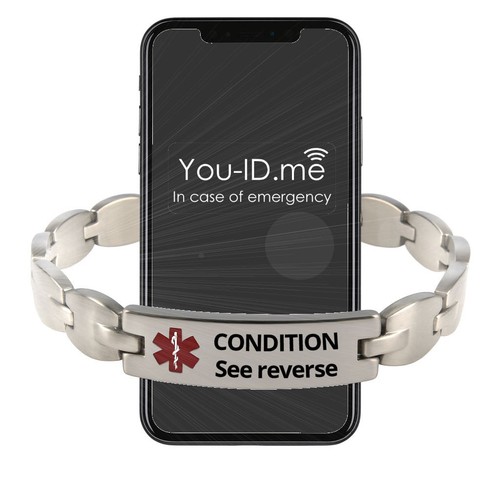 Medical bracelet engraved men - medical,