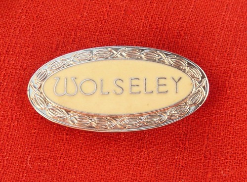 Wolesley enamel lapel - enamel, pin