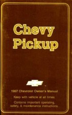 1987 Chevrolet Pickup Truck Owners Manual User Guide