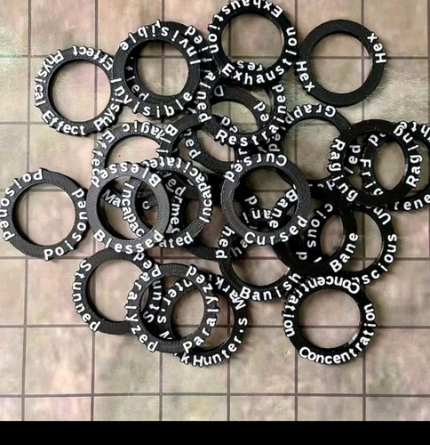 Condition rings set - d&d,