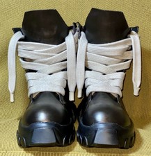 RICK OWENS Jumbo Lace Laced-up Bozo Tractor Boots - Size UK 11 / US 12/ EU45