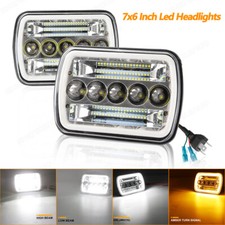 2PCS 7x6"INCH H4 LED