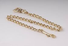 24 " LEAD REIN CHAIN, HEAVY BRASS PLATED SHOWING CHAIN, TRIGGER CLIP *FREE POST*