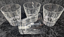 Jasper Conran Stuart Crystal 'Ice' Tumbler Hand Cut 1st Quality Etched Mark