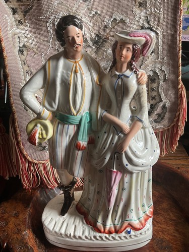 Antique staffordshire flat - antique,