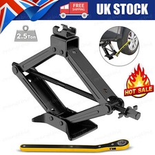 2.5T Tonne Scissor Jack Lift Wind Up Car Van Garage w/Saving Jack Wrench Spanner