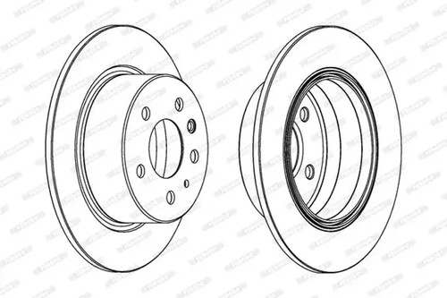Brake disc solid - , ddf003
