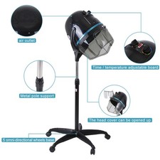 Stand Hair Dryer Adjustable Hooded Floor Hair Bonnet Dryer Salon Hair Stylin SLS