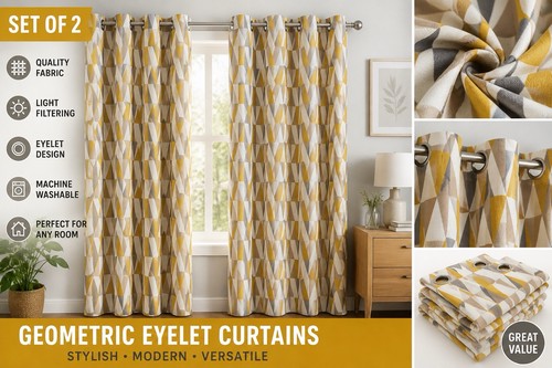 Pair geometric eyelet - of,