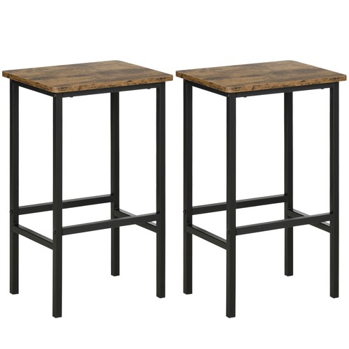 Homcom industrial bar stools - industrial,