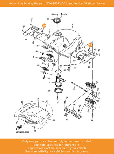 Yamaha damper 5dm - yamaha, 5dm-28371-00