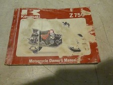 Kawasaki Z750 Owner's Manual & Wiring Diagram Dated Dec 1979 Genuine Kawasaki