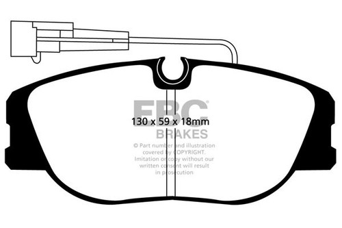 Ebc ultimax front brake pads - front,