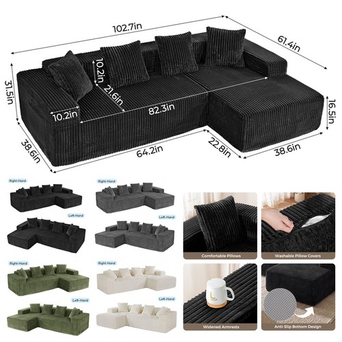 Jumbo cord corner - corner, suite